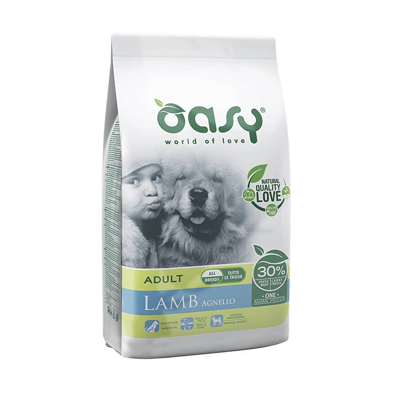 Oasy One Animal Protein Adult - Jagnięcina 2,5 Kg