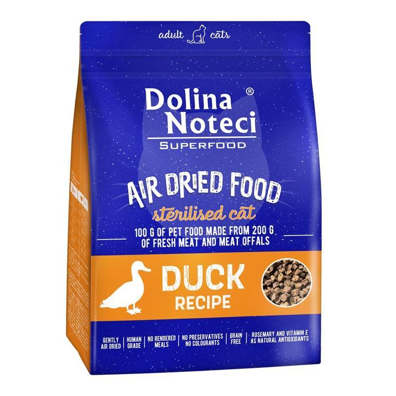 Dolina Noteci Superfood Danie Z Kaczki Karma Suszona Dla Kota Po Sterylizacji 1Kg