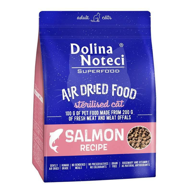 Dolina Noteci Superfood Danie Z Łososia Karma Suszona Dla Kota Po Sterylizacji 1Kg