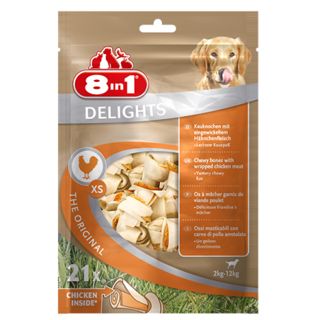 8In1 Przysmak Delights Bones Xs - Torebka [T102533] 21 Szt.