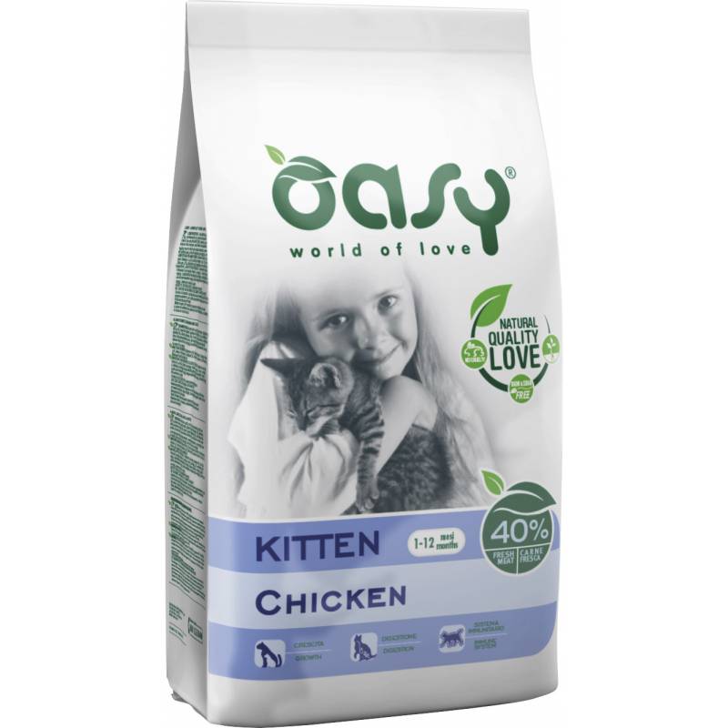 Oasy Dry Cat Kitten - Kurczak 1,5 Kg