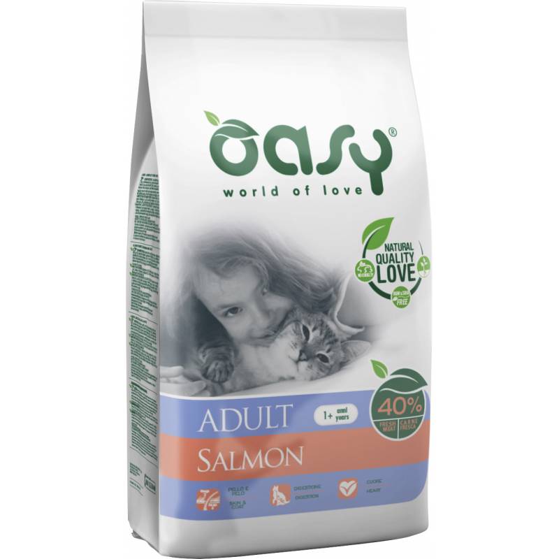 Oasy Dry Cat Adult - Łosoś 1,5 Kg