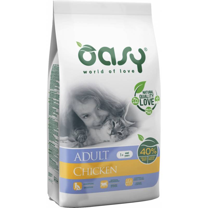 Oasy Dry Cat Adult - Kurczak 1,5 Kg