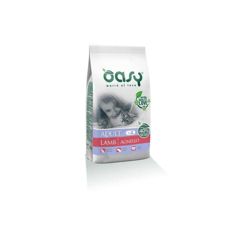 Oasy Dry Cat Adult - Jagnięcina   1,5 Kg