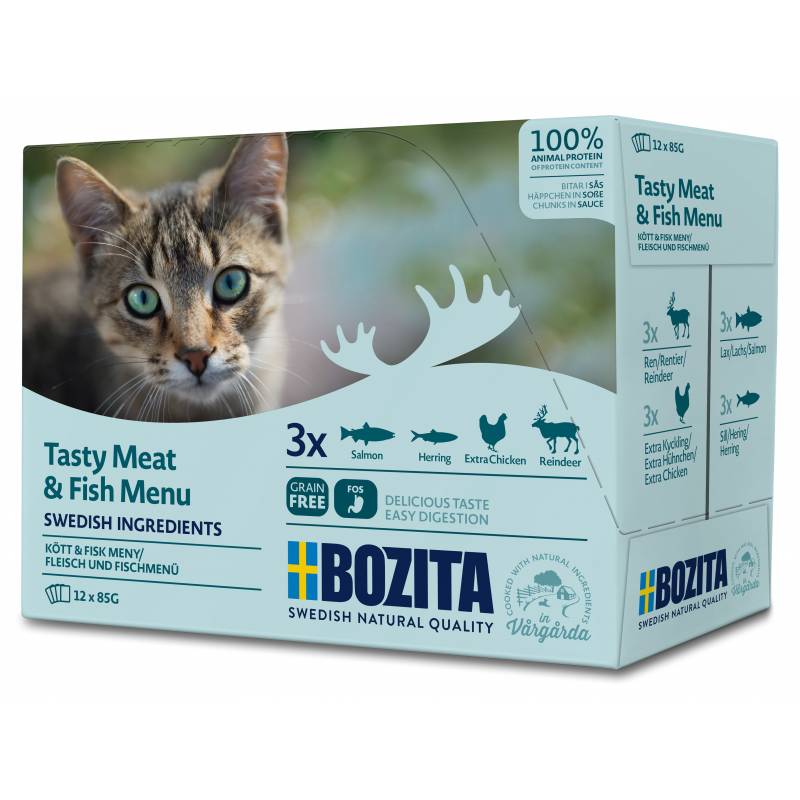 Bozita Pouch Multibox Meat & Fish-Menu  1,02 Kg