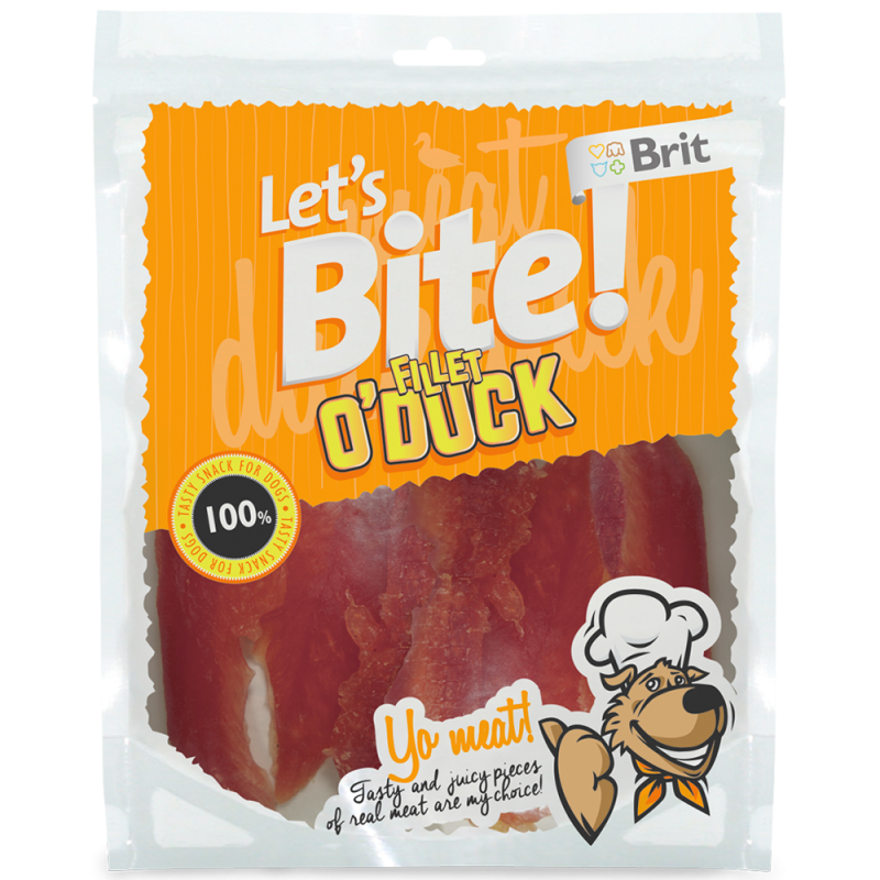 Brit Let's Bite Fillet O'duck 400G