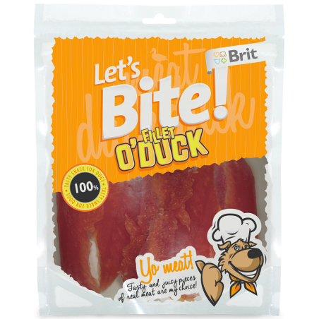 Brit Let's Bite Fillet O'duck 400G