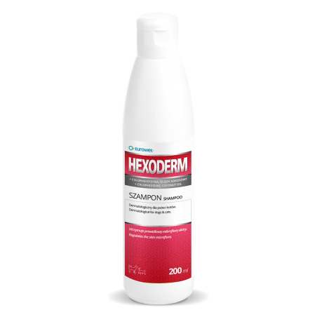 Eurowet Hexoderm - Dermatologiczny Szampon Dla Psów I Kotów 200Ml