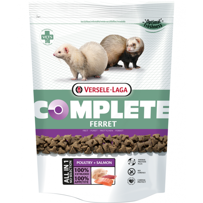 Versele Laga Ferret Complete - Ekstrudat Dla Fretek - Karma Bezzbożowa, Bezglutenowa [461316] 750G