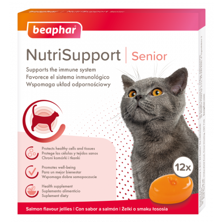 Beaphar Nutrisupport Senior 12 Szt. - Żelki Dla Kotów Starszych