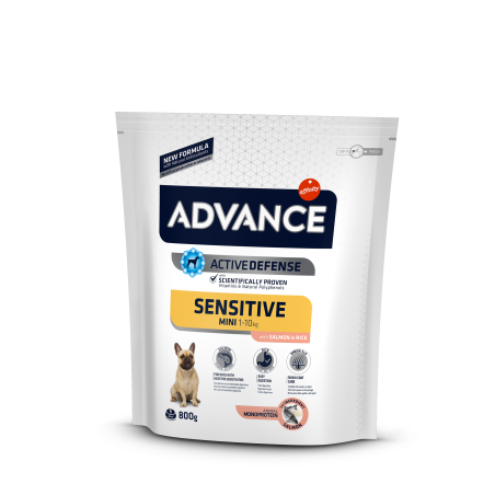 Advance Mini Sensitive - Sucha Karma Dla Psów Ras Małych Z Wrażliwością Pokarmową 800G [921514]