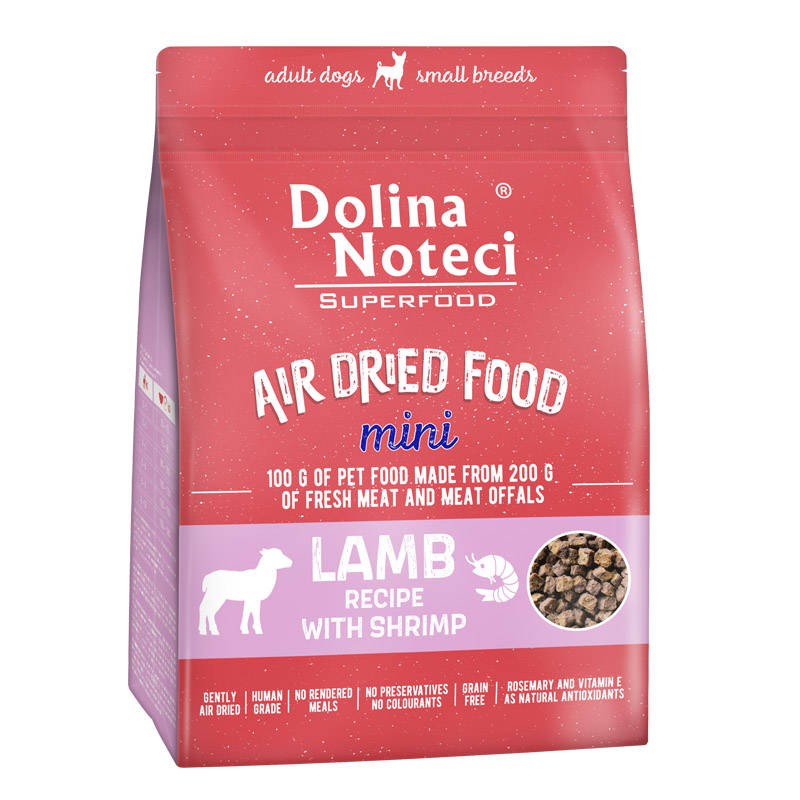 Dolina Noteci Superfood Mini Danie Z Jagnięciny Z Krewetką Karma Suszona Dla Psa 1Kg