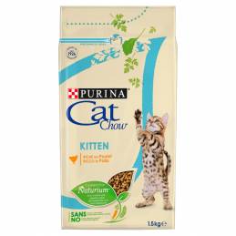 Purina Cat Chow Kitten Bogata W Kurczaka 1,5Kg