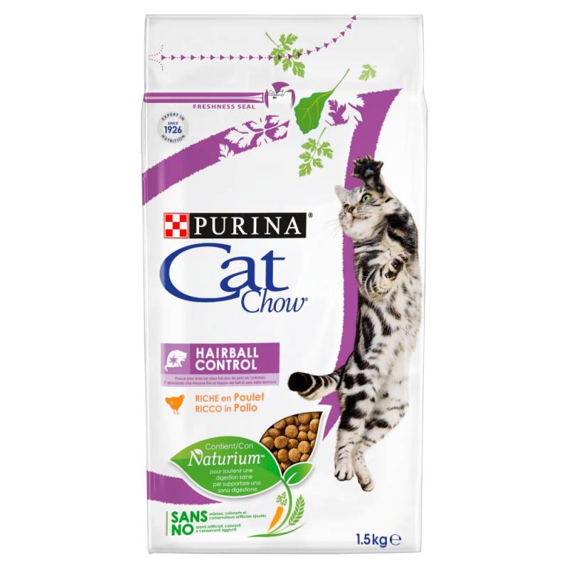 Purina Cat Chow Special Care Hairball Control Bogata W Kurczaka 1,5Kg