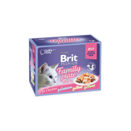 Brit Pouch Jelly Fillet Family Plate 12X85G