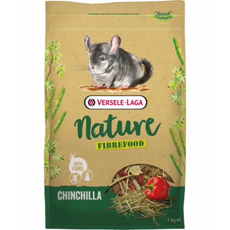 Versele Laga Chinchilla Nature Fibrefood 1Kg - Light/Sensitive Dla Szynszyli  [461431]