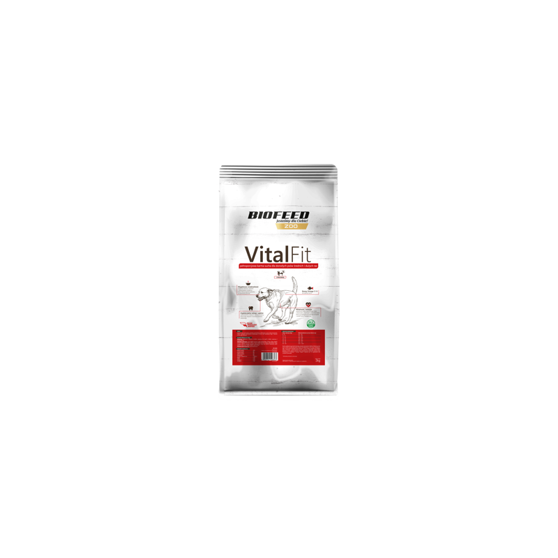 Biofeed Vitalfit Dla Dorosłych Psów Dużych Ras Z Wołowiną 2Kg