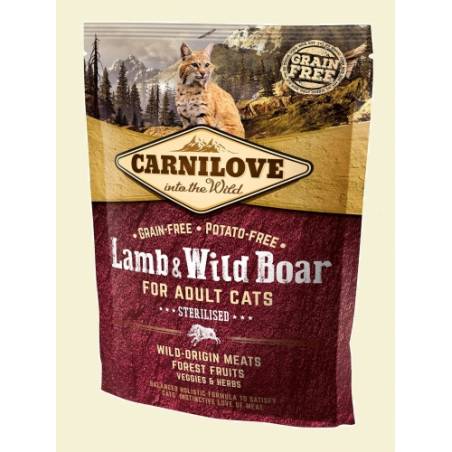 Carnilove Cat Lamb&Wild Boar Sterilised 400G