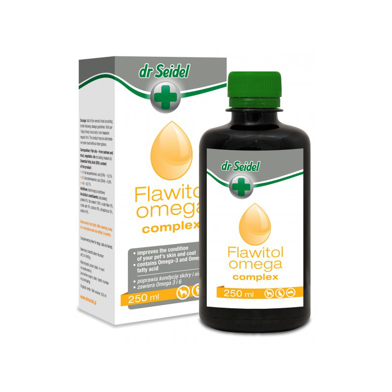 Flawitol Omega Complex Zdrowa Skóra I Piękna Sierść 250Ml