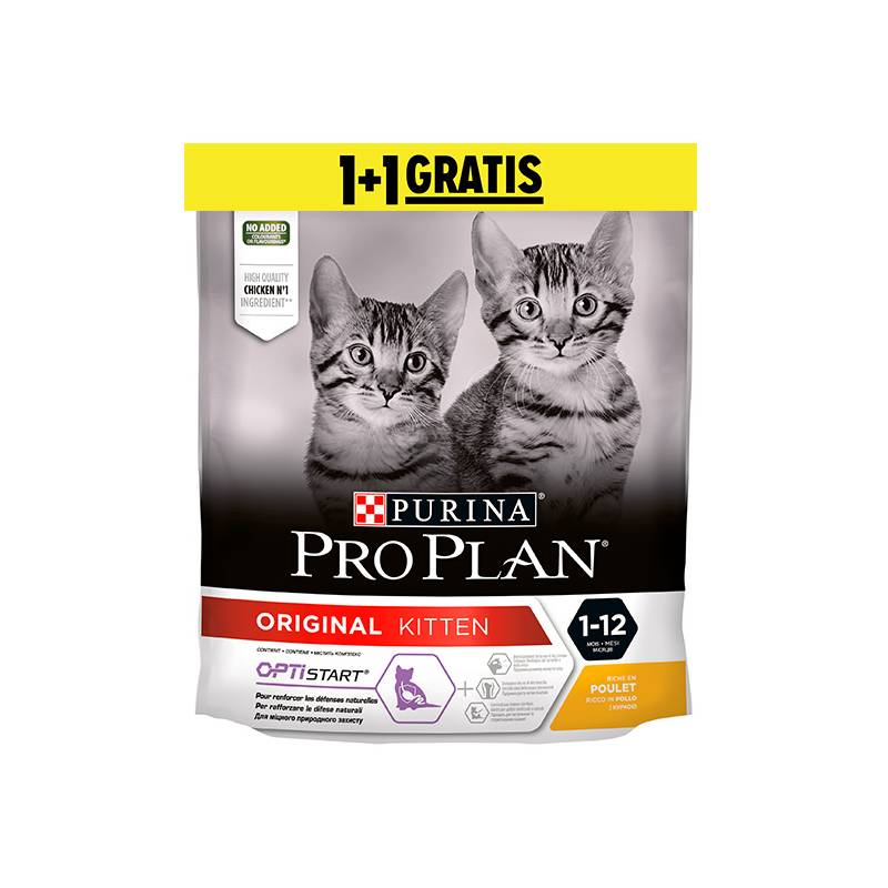 Purina Pro Plan Original Kitten Kurczak 400G + 400G Gratis