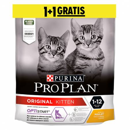 Purina Pro Plan Original Kitten Kurczak 400G + 400G Gratis