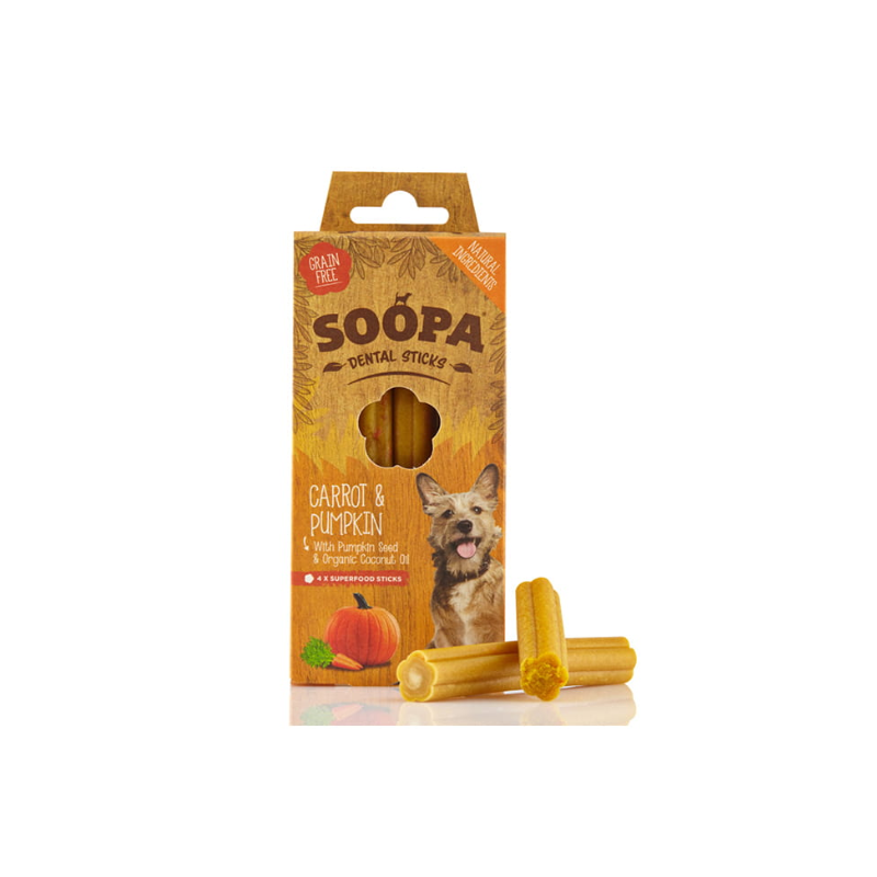 Soopa Dental Sticks Pumpkin & Carrot (Dynia I Marchew) 100G