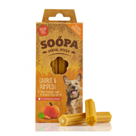 Soopa Dental Sticks Pumpkin & Carrot (Dynia I Marchew) 100G