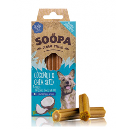 Soopa Dental Sticks Coconut & Chia Seed (Kokos I Nasiona Chia) 100G