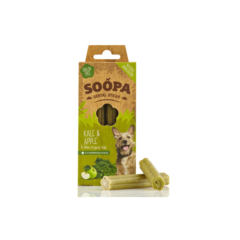 Soopa Dental Sticks Kale & Apple (Jarmuż I Jabłko) 100G