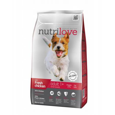 Nutrilove Premium Dla Psa Adult S Ze Świeżym Kurczakiem 1,6Kg [12292]