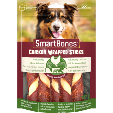 Smartbones Chicken Wrap Sticks Medium 5Szt. [T027453]