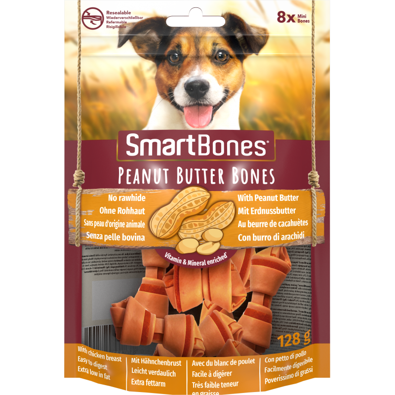 Smartbones Peanut Butter Bones Mini 8Szt. [T027200]