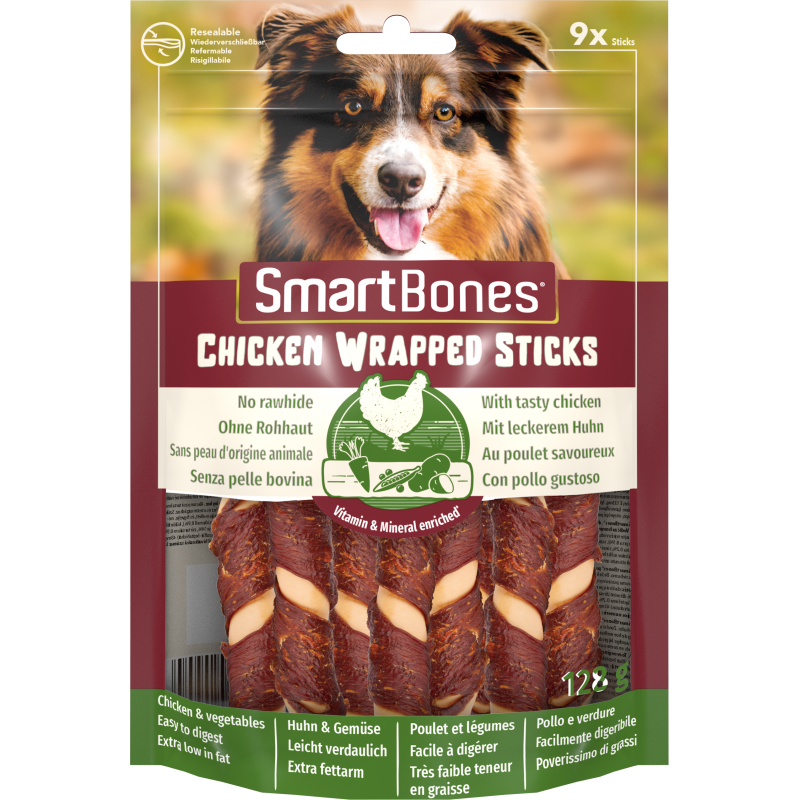 Smartbones Chicken Wrap Sticks Mini 9Szt. [T020904]