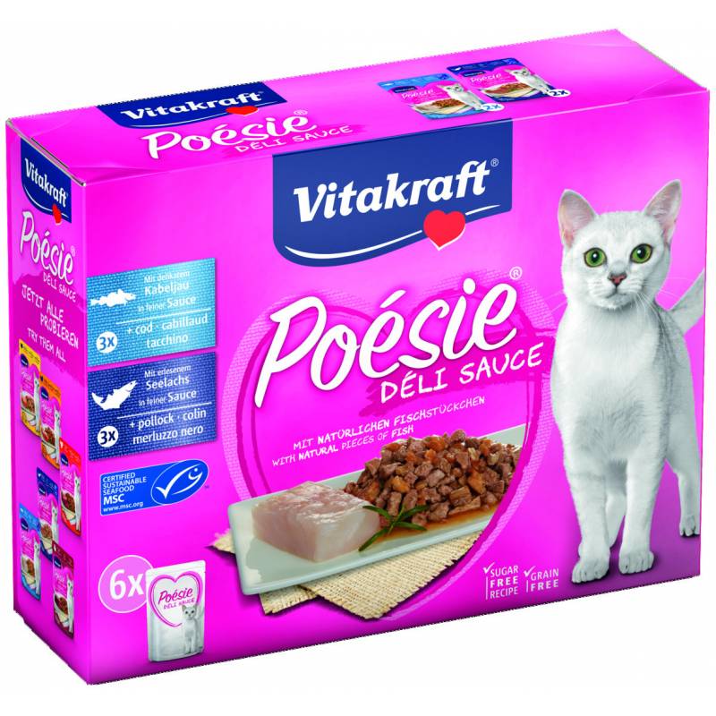 Vitakraft Poesie Deli Sauce Multipak Z Rybą Dla Kota 7X85G (6+1 Gratis)