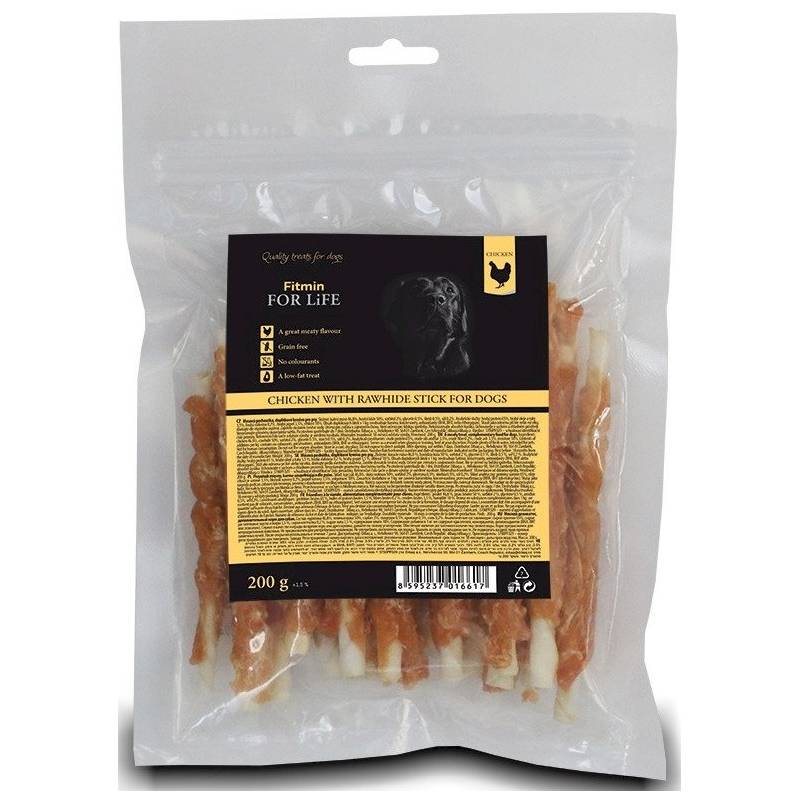 Fitmin Ffl Dog Treat Chicken With Rawhide Stick 200G