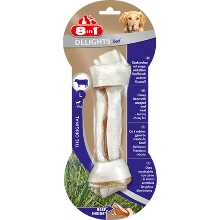 8In1 Przysmak Delights Beef Bone L [T108825] 1 Szt.