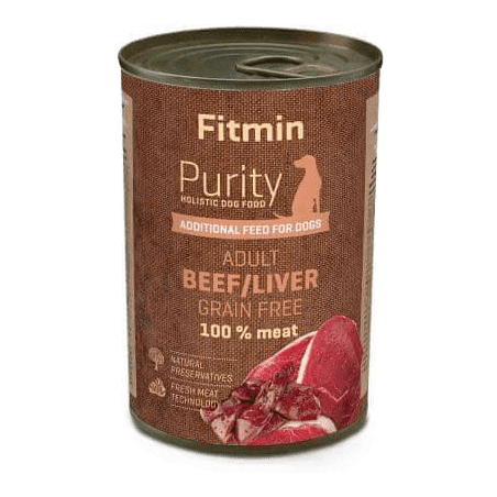 Fitmin Dog Purity Tin Beef With Liver 400G