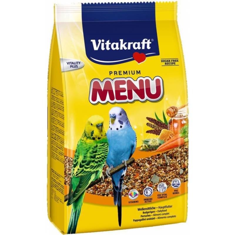 Vitakraft Menu Vital 1Kg + Kracker Gratis Karma D/Pap. Falistej