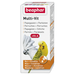 Beaphar Multi-Vit Parrots 20Ml - Preparat Witaminowy Dla Papug