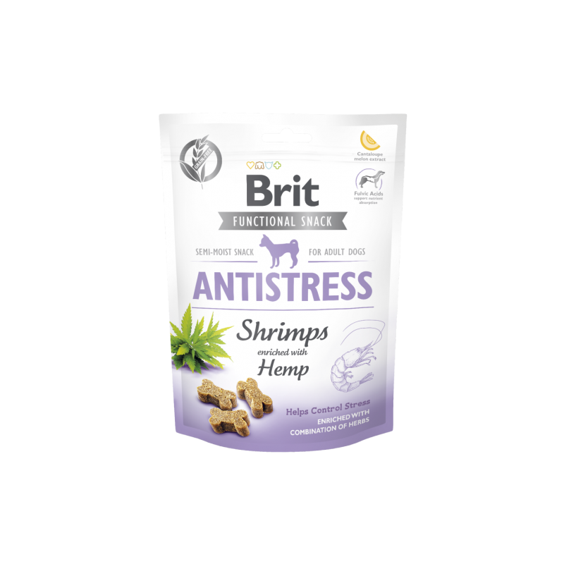 Brit Care Dog Functional Snack Antistress Shrimps & Hemp 150G