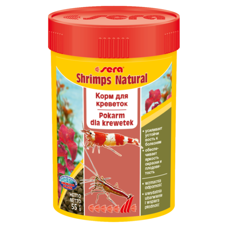 Sera Shrimps Natural 100 Ml, Granulat - Pokarm Dla Krewetek I Raków [Se-00554] 100 Ml