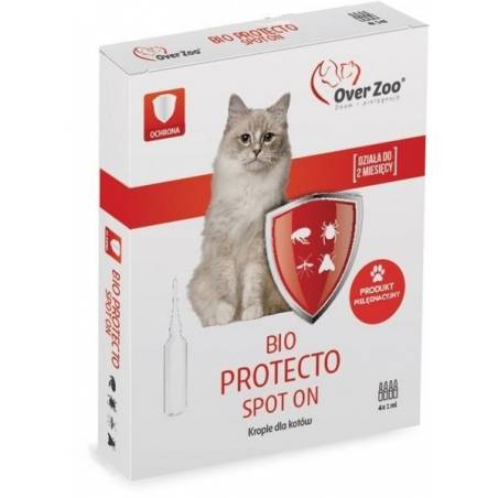 Overzoo Bio Protecto Spot On Krople Dla Kotów 4X1Ml