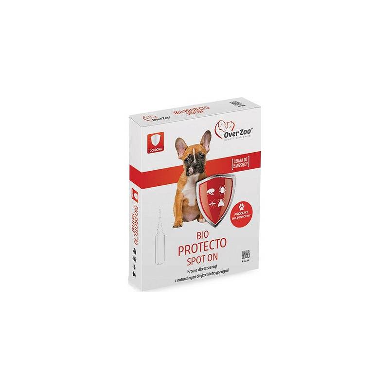 Overzoo Bio Protecto Spot On Krople Dla Szczeniąt 4X1Ml