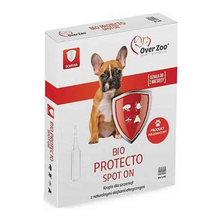 Overzoo Bio Protecto Spot On Krople Dla Szczeniąt 4X1Ml