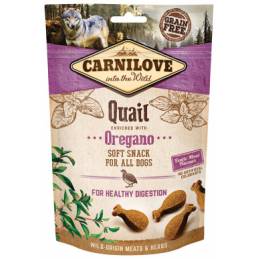 Carnilove Soft Snack Healthy Digestion Quail & Oregano 200G