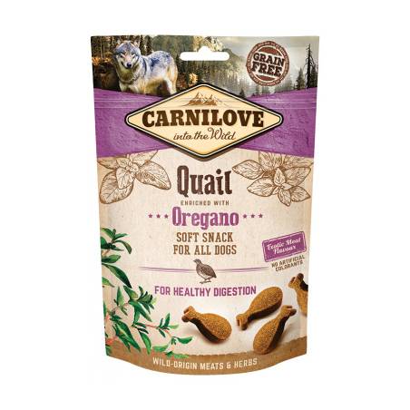 Carnilove Soft Snack Healthy Digestion Quail & Oregano 200G