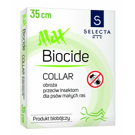 Selecta Obroża Biobójcza Maxbiocide 35 Cm Czerwona