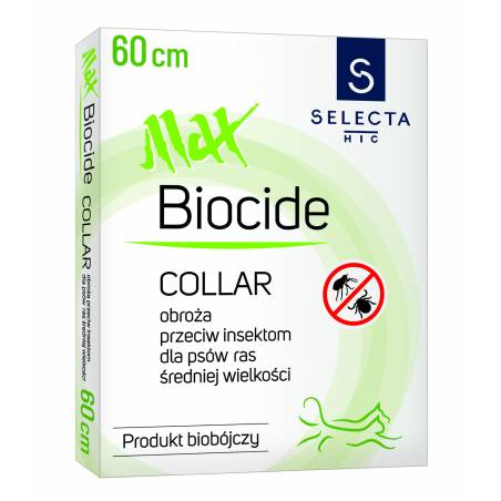 Selecta Obroża Biobójcza Maxbiocide 60Cm Brązowa