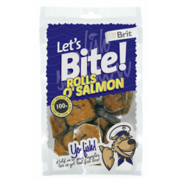 Brit Let's Bite Rolls O'salmon 80 G