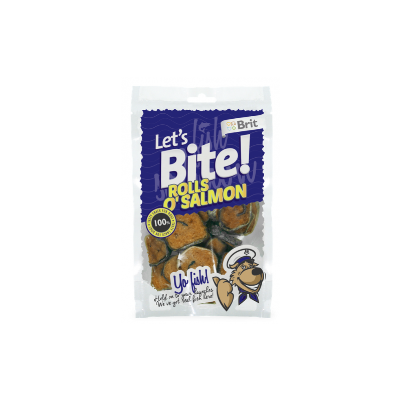 Brit Let's Bite Rolls O'salmon 80 G